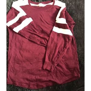 PINK Victoria's Secret Varsity Crew Maroon